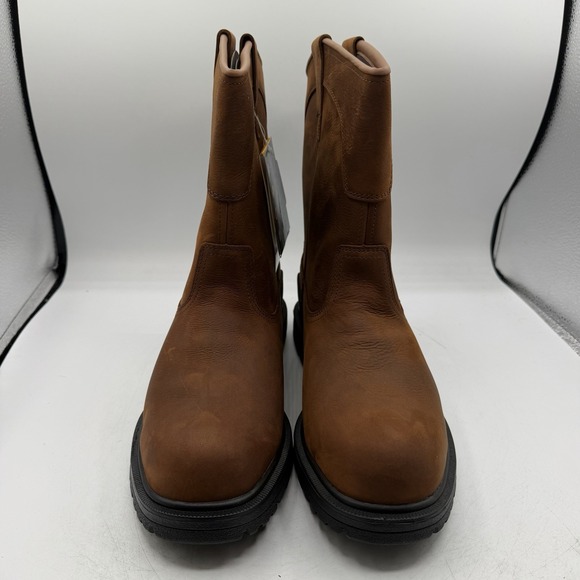 Herman Survivors Bison Boots Mens 11 Brown Leather Pull On Steel Toe Waterproof main image 9